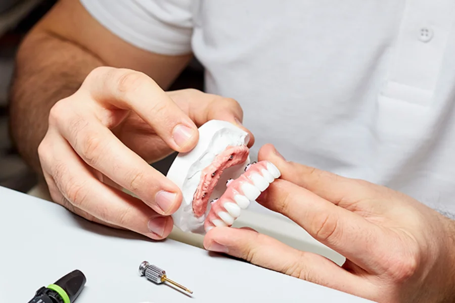 Dental Implants being made